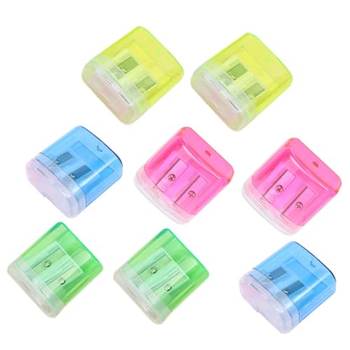 Gatuida 8 Stück Teiliges Manueller Bleistiftspitzer Tragbare Handliche Anspitzer für Bürozubehör Doppelloch Transparent Gelb Grün Blau und Rosa für Schüler und Bürobedarf Gatuida 8 Stück Teiliges Manueller Bleistiftspitzer Tragbare Handliche Anspitzer für Bürozubehör Doppelloch Transparent Gelb Grün Blau und Rosa für Schüler und Bürobedarf von Gatuida