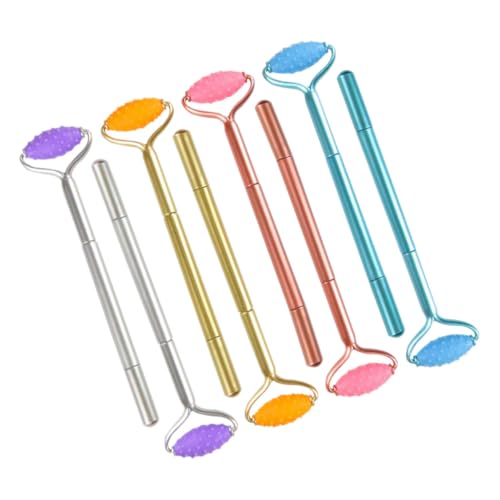 Gatuida 8 Stück Teiliges Schreibset mit Ergonomischen Massage Kugelschreibern Praktische Leichte Unterschriftenstifte in Gold Silber Blau Gelb für Schüler und Bürogebrauch Gatuida 8 Stück Teiliges Schreibset mit Ergonomischen Massage Kugelschreibern Praktische Leichte Unterschriftenstifte in Gold Silber Blau Gelb für Schüler und Bürogebrauch von Gatuida