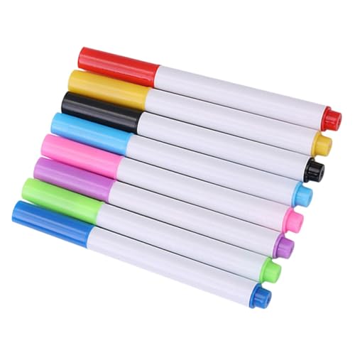 Gatuida 8 Stück Teiliges Whiteboard Marker Bunte Abwischbare Stifte für Kreative Zeichnungen und Notizen Wasserbasierte für Glatte Oberflächen und Täglichen Gebrauch von Gatuida