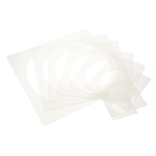 Gatuida 8 Stück Tragbare Farbschablonen Zeichnungsvorlagen Schablonen Zum Malen Riesenkreis-schablone Kreisförmig Echo Runden Vinyl Malerei Produkt Formen Malschablonen Das Haustier Weiß von Gatuida