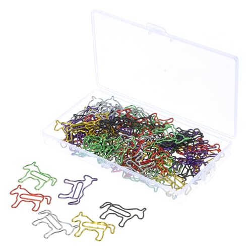 Gatuida 80 Stück Bunte Metall Büroklammern Cute Paper Clips Starke Klammerkraft Kleine Pferde Design Für Fotos Notizen Memo Büro Schule von Gatuida