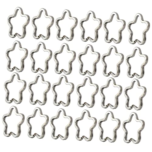 Gatuida 80Stücke Blütenform Flachschlüsselringe Teilbare Schlüsselanhänger für Schlüssel Hundemarken und Id Tags für DIY Schmuckdesigns Gatuida 80Stücke Blütenform Flachschlüsselringe Teilbare Schlüsselanhänger für Schlüssel Hundemarken und Id Tags für DIY Schmuckdesigns von Gatuida