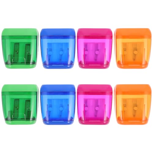 Gatuida 8Stücke Hand Bleistiftspitzer mit Deckel Kompakte Kreative und Praktische Manuelle Anspitzer für Büro und Schule Gatuida 8Stücke Hand Bleistiftspitzer mit Deckel Kompakte Kreative und Praktische Manuelle Anspitzer für Büro und Schule von Gatuida