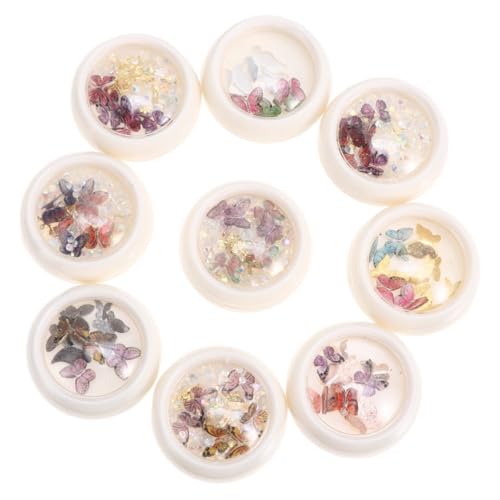 Gatuida 9 Boxen Teiliges Nagelkunst mit Schmetterlings Dekorationen DIY Maniküre Schmuck Funkelnde Nail Art Ornamente für Kurze Nägel für Party und Geschenkgestaltung Gatuida 9 Boxen Teiliges Nagelkunst mit Schmetterlings Dekorationen DIY Maniküre Schmuck Funkelnde Nail Art Ornamente für Kurze Nägel für Party und Geschenkgestaltung von Gatuida