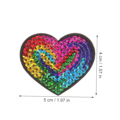 Gatuida 9 Stück Teiliges Selbstklebendes Pailletten Herz Aufnäher Kleine Herzförmige Stickerei Patches zum Aufkleben und Nähen Dekorative DIY Applikationen für Kleidung Taschen Hüte und Gatuida 9 Stück Teiliges Selbstklebendes Pailletten Herz Aufnäher Kleine Herzförmige Stickerei Patches zum Aufkleben und Nähen Dekorative DIY Applikationen für Kleidung Taschen Hüte und von Gatuida