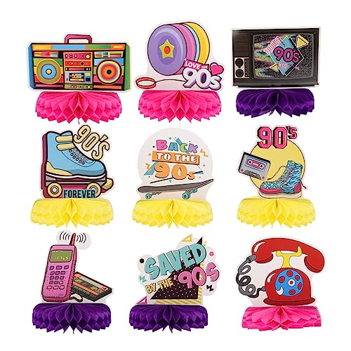 Gatuida 9 Stück Retro Waben Mittelstücke für 90 Stück Jahre Partydekoration Tischdekorationener Jahre Mottoparty Geburtstagsfeier Supplies Waben Partygeschenke Gatuida 9 Stück Retro Waben Mittelstücke für 90 Stück Jahre Partydekoration Tischdekorationener Jahre Mottoparty Geburtstagsfeier Supplies Waben Partygeschenke von Gatuida