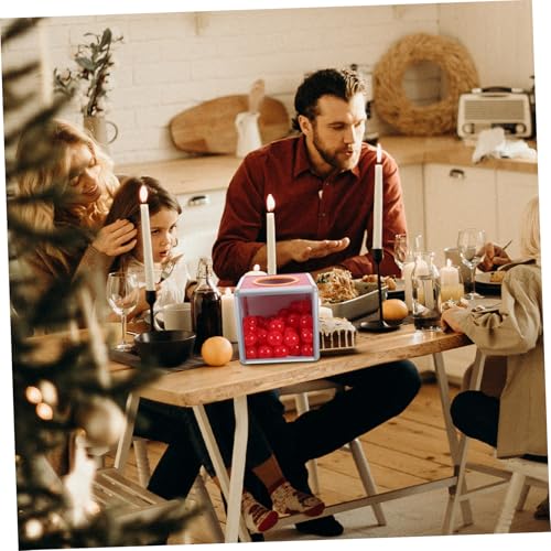 Gatuida Abnehmbare Aluminium Legierung Raffle Box mit Roten Bällen Transparente Front Vielseitige Spenden und Abstimmungsbox für Partys Veranstaltungen und Wohltätigkeitsaktionen von Gatuida