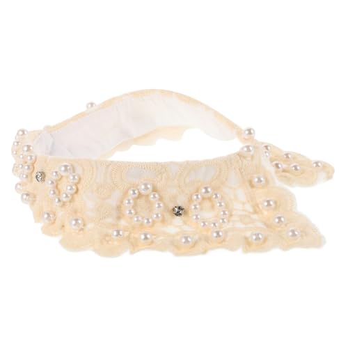 Gatuida Abnehmbarer Spitzenkragen mit Perlenverzierung Vintage Design Eleganter Weißer Fake Kragen für Damen Wiederverwendbarer Blusenkragen Einsatz Einfach Anzubringen und Vielseitig Gatuida Abnehmbarer Spitzenkragen mit Perlenverzierung Vintage Design Eleganter Weißer Fake Kragen für Damen Wiederverwendbarer Blusenkragen Einsatz Einfach Anzubringen und Vielseitig von Gatuida