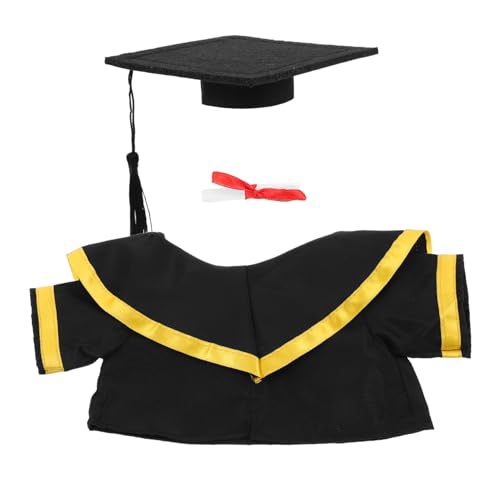 Gatuida Abschlussbär Outfit Abschlussbär Plüsch Stofftierkappe Mini Abschlusskappen Für Stofftiere Abschluss Plüschtiere Abschlussrobe Nur Abschlusspuppe Stoff Schwarz Gatuida Abschlussbär Outfit Abschlussbär Plüsch Stofftierkappe Mini Abschlusskappen Für Stofftiere Abschluss Plüschtiere Abschlussrobe Nur Abschlusspuppe Stoff Schwarz von Gatuida