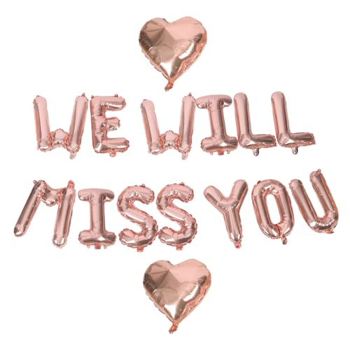 Gatuida Abschlussfeier Luftballons Dekoration We Will Miss You Rosen Buchstaben Herzballon Partybedarf Für Abschlussparty Deko Gatuida Abschlussfeier Luftballons Dekoration We Will Miss You Rosen Buchstaben Herzballon Partybedarf Für Abschlussparty Deko von Gatuida