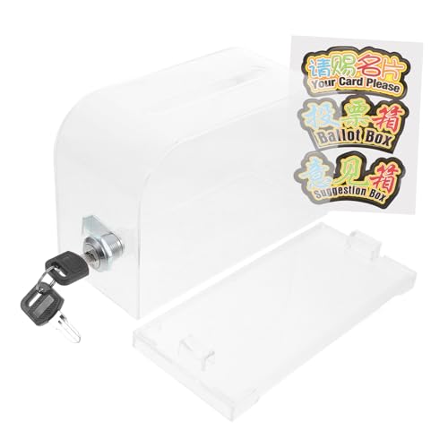 Gatuida Acryl box mit Schloss Große Transparente Kartenbox für Visitenkarten und Kleine Utensilien Sicherer Organizer mit Starkem Verschluss für Büro und Zuhause Langlebig und Leicht Gatuida Acryl box mit Schloss Große Transparente Kartenbox für Visitenkarten und Kleine Utensilien Sicherer Organizer mit Starkem Verschluss für Büro und Zuhause Langlebig und Leicht von Gatuida