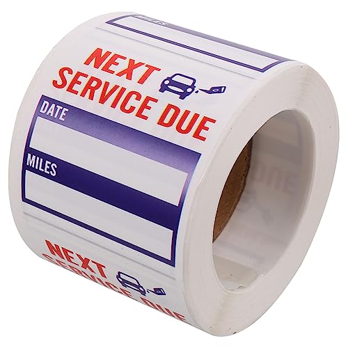 Gatuida Aufkleber für Auto Abziehbare Service Erinnerungssticker und Langlebig zur Einfachen Anwendung für Rechtzeitige und von Gatuida