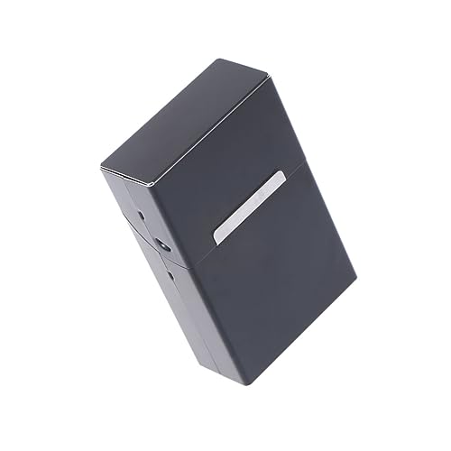 Gatuida Automatisches Zigarettenetui Aluminium mit Magnetverschluss Großes Fassungsvermögen Schlankes Metallgehäuse Schwarzes Clamshell Design Leicht und Tragbar für Zigarettenschutz Gatuida Automatisches Zigarettenetui Aluminium mit Magnetverschluss Großes Fassungsvermögen Schlankes Metallgehäuse Schwarzes Clamshell Design Leicht und Tragbar für Zigarettenschutz von Gatuida