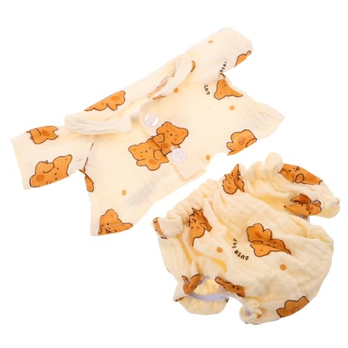 Gatuida Bären Pyjamas Für Stofftiere Kleine Bärenkleidung Aus Weichem Plüschstoff Austauschbares Pyjama-Design Für Kreatives Spielen Als Reisebegleiter Oder Raumdekoration von Gatuida