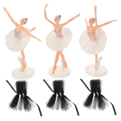 Gatuida Ballett Mädchen Deko mit Weißem und Schwarzem Tüllrock Miniatur Tortendeko und Partydeko Geburtstag Mädchen Ballett Figur mit Eleganter Tüllschicht für Mädchengeburtstag und Gatuida Ballett Mädchen Deko mit Weißem und Schwarzem Tüllrock Miniatur Tortendeko und Partydeko Geburtstag Mädchen Ballett Figur mit Eleganter Tüllschicht für Mädchengeburtstag und von Gatuida