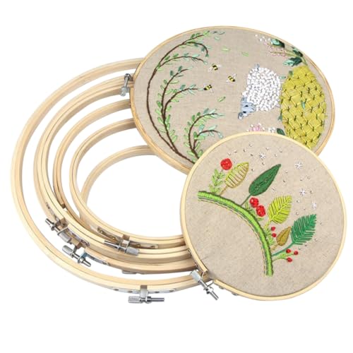 Gatuida Bambus Stickrahmen Verstellbarer Stickring für Kreuzstich und DIY Handwerke für Anfänger und Kreative Projekte für Stoffmalerei und Mehr Gatuida Bambus Stickrahmen Verstellbarer Stickring für Kreuzstich und DIY Handwerke für Anfänger und Kreative Projekte für Stoffmalerei und Mehr von Gatuida