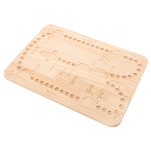 Gatuida Bead Board Holz für DIY Schmuckherstellung Perlenbrett zur Einfachen Gestaltung von Armbändern und Ketten Geeignet für Altersgruppen Spaß und Kreativität Fördern von Gatuida