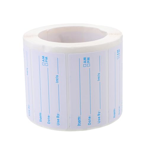 Gatuida Beschriftbare Ablösbare Lebensmitteletiketten Selbstklebende Küchenaufkleber Leicht zu Entfernen für Vorratsbehälter und Lebensmittelorganisation Zuhause und Gastriek von Gatuida