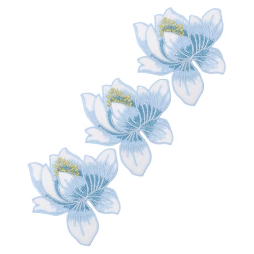 Gatuida Bestickte Lotusblumen Applikationen in Blau DIY Aufnäher zum Aufnähen und Aufbügeln Langlebige Kleidung Ornamente für Reparatur und Dekoration von Jeans Taschen und Mehr Gatuida Bestickte Lotusblumen Applikationen in Blau DIY Aufnäher zum Aufnähen und Aufbügeln Langlebige Kleidung Ornamente für Reparatur und Dekoration von Jeans Taschen und Mehr von Gatuida