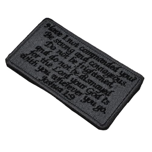 Gatuida Bestickter Bibelzitat Aufnäher mit Klettband Strapazierfähiger DIY Kleidung Dekorationspatch für Jacken Jeans Rucksäcke Einfaches Aufnähen und Aufbügeln Gatuida Bestickter Bibelzitat Aufnäher mit Klettband Strapazierfähiger DIY Kleidung Dekorationspatch für Jacken Jeans Rucksäcke Einfaches Aufnähen und Aufbügeln von Gatuida