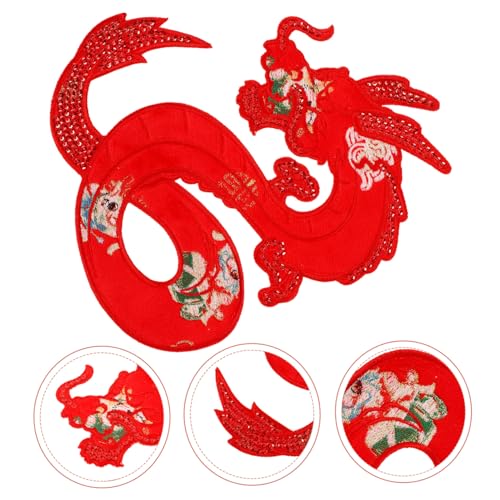 Gatuida Bestickter Drachen Aufnäher Patch zum Aufbügeln und Aufnähen Roter Applikationsstoff für Kleidung Jeans Taschen Leichte Reparatur und Dekorativer Schutz für Jacken Rucksäcke Gatuida Bestickter Drachen Aufnäher Patch zum Aufbügeln und Aufnähen Roter Applikationsstoff für Kleidung Jeans Taschen Leichte Reparatur und Dekorativer Schutz für Jacken Rucksäcke von Gatuida