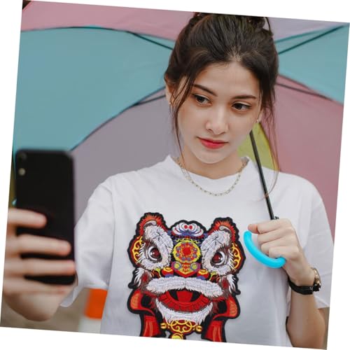 Gatuida Bestickter Löwen Aufnäher zum Aufnähen Dekorativer Applikations patch für Kleidung Jeans Taschen DIY Reparatur und Individuelle Verzierung Geeignet für Jacken Rucksäcke Hüte von Gatuida