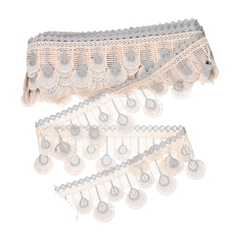 Gatuida Besticktes Polyester Vorhangband Graues Gardinenband Dekorativer Spitzenbesatz DIY Nähen Für Zuhause Hochzeit Weihnachten Gatuida Besticktes Polyester Vorhangband Graues Gardinenband Dekorativer Spitzenbesatz DIY Nähen Für Zuhause Hochzeit Weihnachten von Gatuida