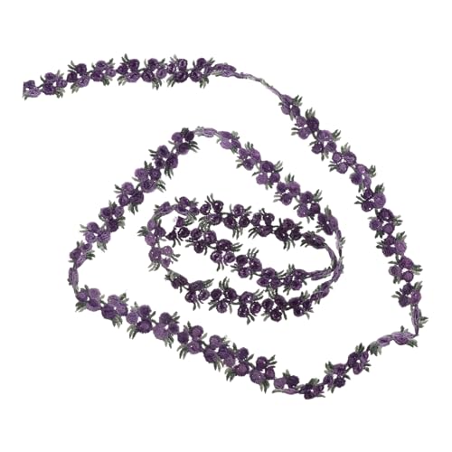 Gatuida Besticktes Spitzenband mit Bunten Blumen Wasserlöslich Polyester Vielseitiges Stoffband für DIY näharbeiten Geschenkverpackung Brautkleider und Handwerksdekorationen von Gatuida