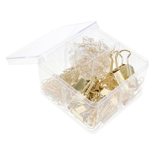Gatuida Binder Clips und Transparente Thumbtacks Büroklammern Kombination aus Metalllegierung Vielseitige Papierklammern und Pinnnadeln für Schulsachen und Bürobedarf Praktisches Gatuida Binder Clips und Transparente Thumbtacks Büroklammern Kombination aus Metalllegierung Vielseitige Papierklammern und Pinnnadeln für Schulsachen und Bürobedarf Praktisches von Gatuida