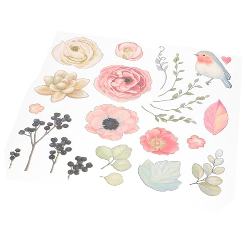 Gatuida Blumen und Vogel Bügelbild Aufbügler Patches zum Aufbügeln für Kinderkleidung DIY Eisen Transfer Aufnäher für T shirts Taschen und Hüte Waschbeständig von Gatuida