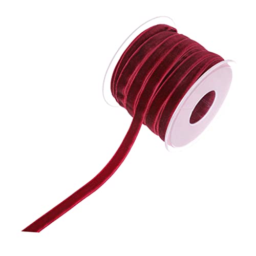Gatuida Breites Einseitiges Weinrotes Samtband Geschenkband für Geschenkverpackung DIY Dekoration Langlebiges Stoffband für Hochzeit Party und Basteln Gatuida Breites Einseitiges Weinrotes Samtband Geschenkband für Geschenkverpackung DIY Dekoration Langlebiges Stoffband für Hochzeit Party und Basteln von Gatuida