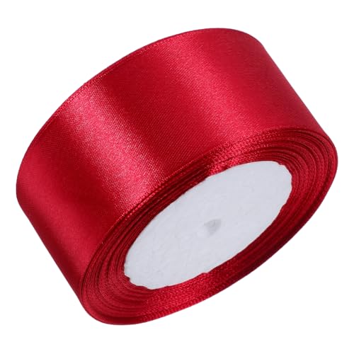 Gatuida Breites Satinband Weinrot Hochwertiges Geschenkband für Diy Dekorationen Hochzeiten und Festlichkeiten Lange für Vielseitige Bastelprojekte von Gatuida