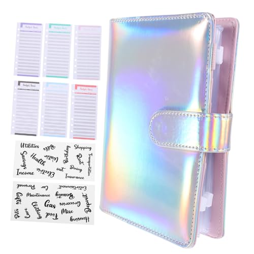 Gatuida Budgetplaner mit Abnehmbarem Ringbuch Teiliges Sparbuch mit Farbigen Budgetblättern Transparenten Zipper Taschen und Englischen Etiketten Vielseitig für Haushalt Büro und Schule von Gatuida