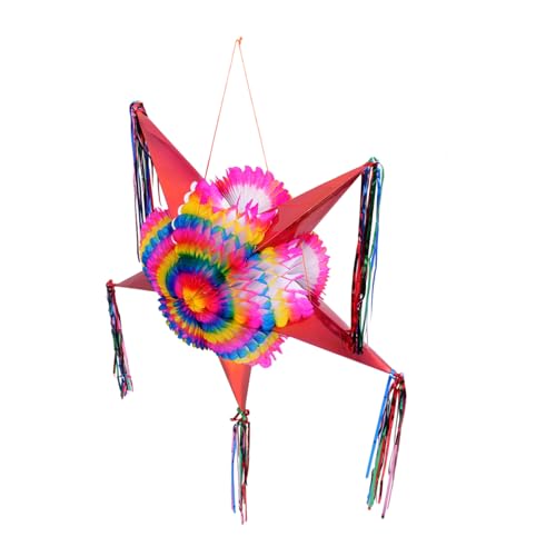 Gatuida Bunte Faltbare Papier Piñata Stern Dekoration für Geburtstagsparty Mexikanische Pinata Anhänger Lebendige Partydeko als Fotorequisite und Spielspaß Gatuida Bunte Faltbare Papier Piñata Stern Dekoration für Geburtstagsparty Mexikanische Pinata Anhänger Lebendige Partydeko als Fotorequisite und Spielspaß von Gatuida