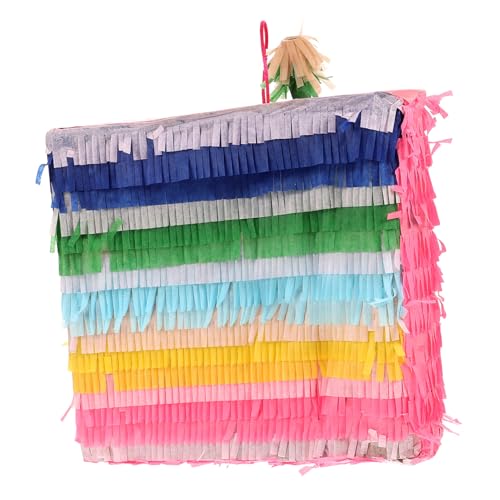 Gatuida Bunte Pinata Anhänger Kuchenform Partydeko Pinata für Kindergeburtstag Partyspiel und Festliche Dekoration von Gatuida
