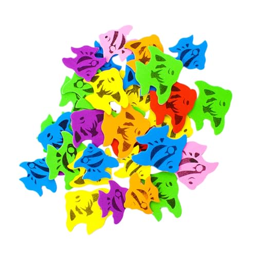 Gatuida Bunte Selbstklebende Fisch Form Eva Schwamm Sticker für Bastelprojekte DIY Schuldekoration Belohnungsaufkleber für Mädchen Jungen Gatuida Bunte Selbstklebende Fisch Form Eva Schwamm Sticker für Bastelprojekte DIY Schuldekoration Belohnungsaufkleber für Mädchen Jungen von Gatuida