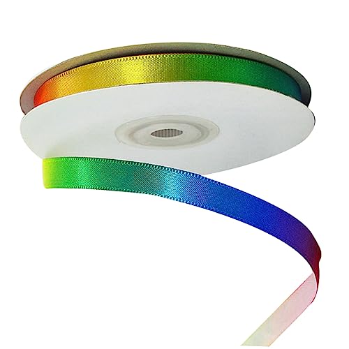 Gatuida Buntes Polyester Geschenkband Hochdichtes Regenbogen Farbverlauf Satinband für DIY Geschenkverpackung Backen Basteln Bekleidungszubehör Dekoratives Band für Zuhause und Laden Gatuida Buntes Polyester Geschenkband Hochdichtes Regenbogen Farbverlauf Satinband für DIY Geschenkverpackung Backen Basteln Bekleidungszubehör Dekoratives Band für Zuhause und Laden von Gatuida