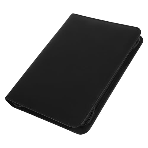 Gatuida Business Binder mit Reißverschluss PU Leder Portfolio Organizer Robuster Ordner mit Ringmechanik Großzügiges Fassungsvermögen für Dokumente und Bürobedarf Professionell für von Gatuida
