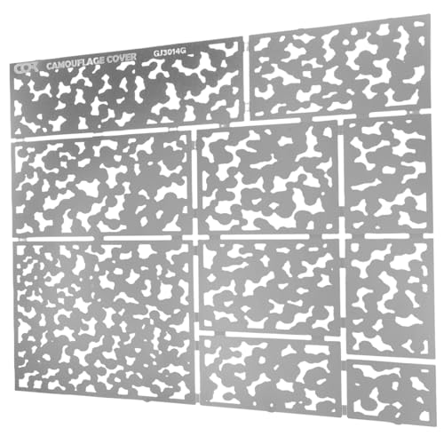 Gatuida Camouflage Schablone für Sprühfarbe Wiederverwendbare Tarnschablone Farben Rundpunkt Design für DIY Projekte und Kunsthandwerk Geeignet für Verschiedene Oberflächen von Gatuida