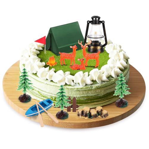Gatuida Camping Motto Torten Deko mit und Baumfiguren Vielseitige Geburtstagsdeko für Jungen und Mädchen Waldtiere Tortendekoration für Kindergeburtstag und Party Gatuida Camping Motto Torten Deko mit und Baumfiguren Vielseitige Geburtstagsdeko für Jungen und Mädchen Waldtiere Tortendekoration für Kindergeburtstag und Party von Gatuida