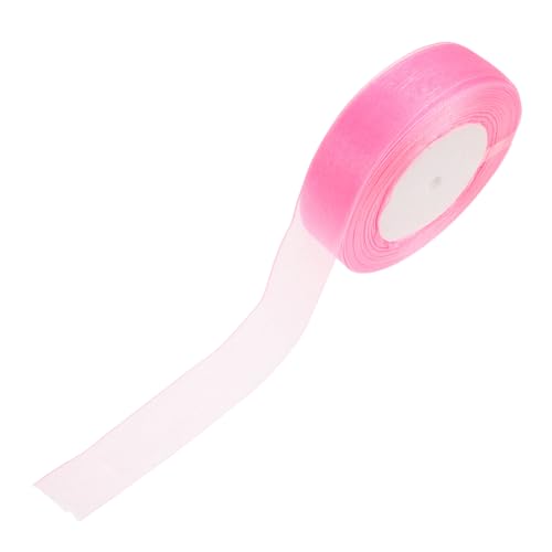 Gatuida Chiffonband Rosa Weiches und Langlebiges Bastelband für DIY Schleifen Geschenkverpackungen Hochzeits und Babypartydekorationen Vielseitig Einsetzbar für Valentinstag und Besondere von Gatuida