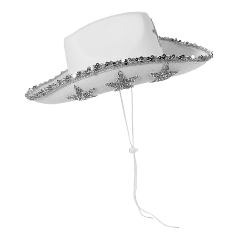 Gatuida Cowboy-partyhut, Kostüm, Dekorativer Hut, Western-stil, Cowgirl-hut, Partyzubehör Gatuida Cowboy-partyhut, Kostüm, Dekorativer Hut, Western-stil, Cowgirl-hut, Partyzubehör von Gatuida