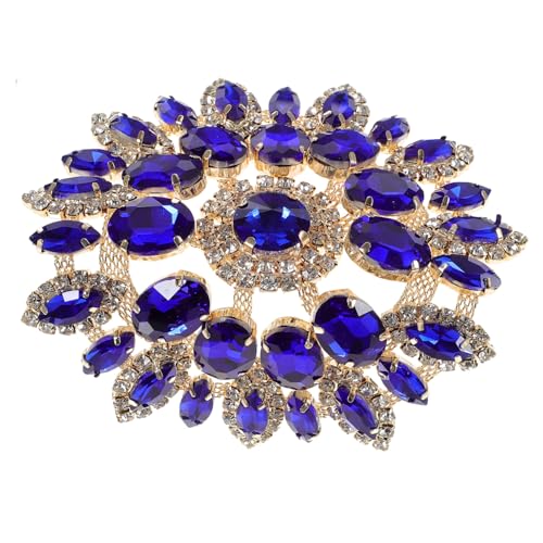 Gatuida DIY Brosche Patch Kreativer Strass Patch für Kleidung Jeans Taschen Handgemachte Applikation für Bastelprojekte mit Goldener Basis Gatuida DIY Brosche Patch Kreativer Strass Patch für Kleidung Jeans Taschen Handgemachte Applikation für Bastelprojekte mit Goldener Basis von Gatuida