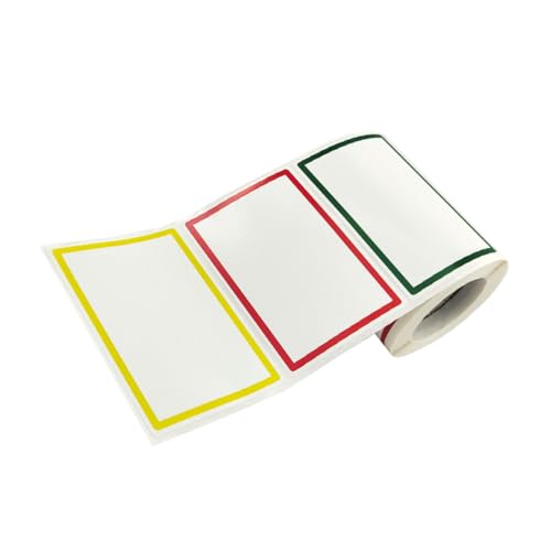 Gatuida DIY Namensetiketten Aufkleber Blanko Farbige Label Sticker Selbstklebend Vielseitig Beschriftbar für Haushalt Schule Büro Markierung von Gatuida