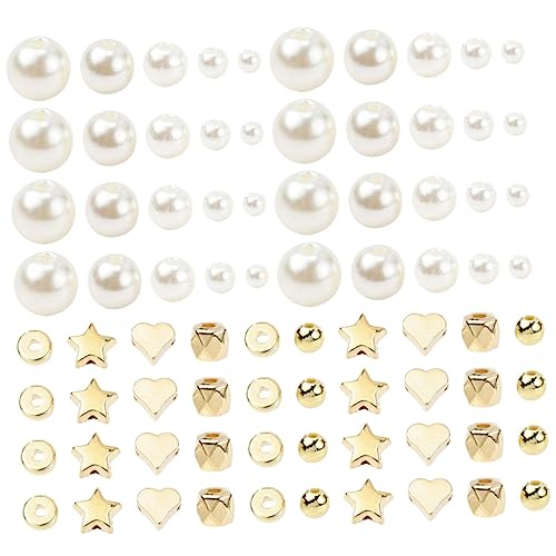 Gatuida DIY Perlen Gefälschter Perlen mit Spacer Perlen für Schmuckherstellung Armband und Halskette Schmuckzubehör Hochwertigem Ccb Material Gatuida DIY Perlen Gefälschter Perlen mit Spacer Perlen für Schmuckherstellung Armband und Halskette Schmuckzubehör Hochwertigem Ccb Material von Gatuida