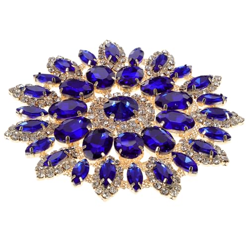 Gatuida DIY Rhinestone Applique Aufbügler Patch für Kleidung Dekorativer Blumen Patch für Brooches Modeaccessoires Bastelprojekte Blau Gold Gatuida DIY Rhinestone Applique Aufbügler Patch für Kleidung Dekorativer Blumen Patch für Brooches Modeaccessoires Bastelprojekte Blau Gold von Gatuida