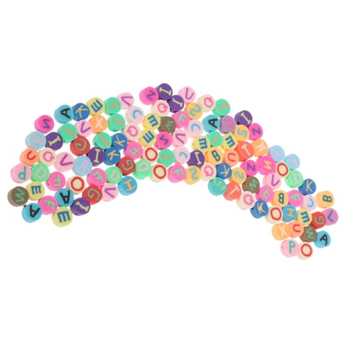 Gatuida DIY Schmuckperlen Runde Flache Lose Perlen Bunte Polymer Clay Beads für Armbänder Halsketten Basteln und Schmuckherstellung von Gatuida