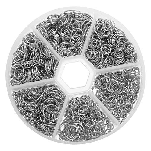 Gatuida DIY Schmuckringe Handgefertigte Sprungringe für Schmuckherstellung Reparatur Langlebige Weiße Ohr Zubehör für Armbänder Ohrringe von Gatuida
