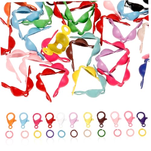 Gatuida DIY Schmuckset Bunte Lobster Verschlüsse mit Geschlossenen Ringen Vielseitiges Schmuckzubehör für Halsketten Armbänder Sichere Verbindung Hochwertige Verarbeitung von Gatuida