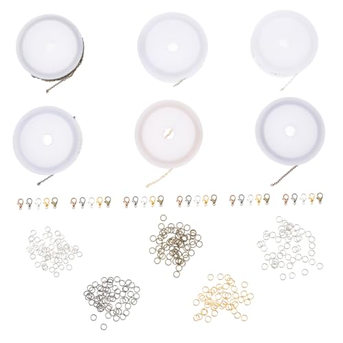 Gatuida DIY Schmuckzubehör mit Verlängerungsketten Offenen Ringen und Lobster Verschlüssen für Armband und Halskettenherstellung Langlebig und Praktisch für Handgemachten Schmuck von Gatuida